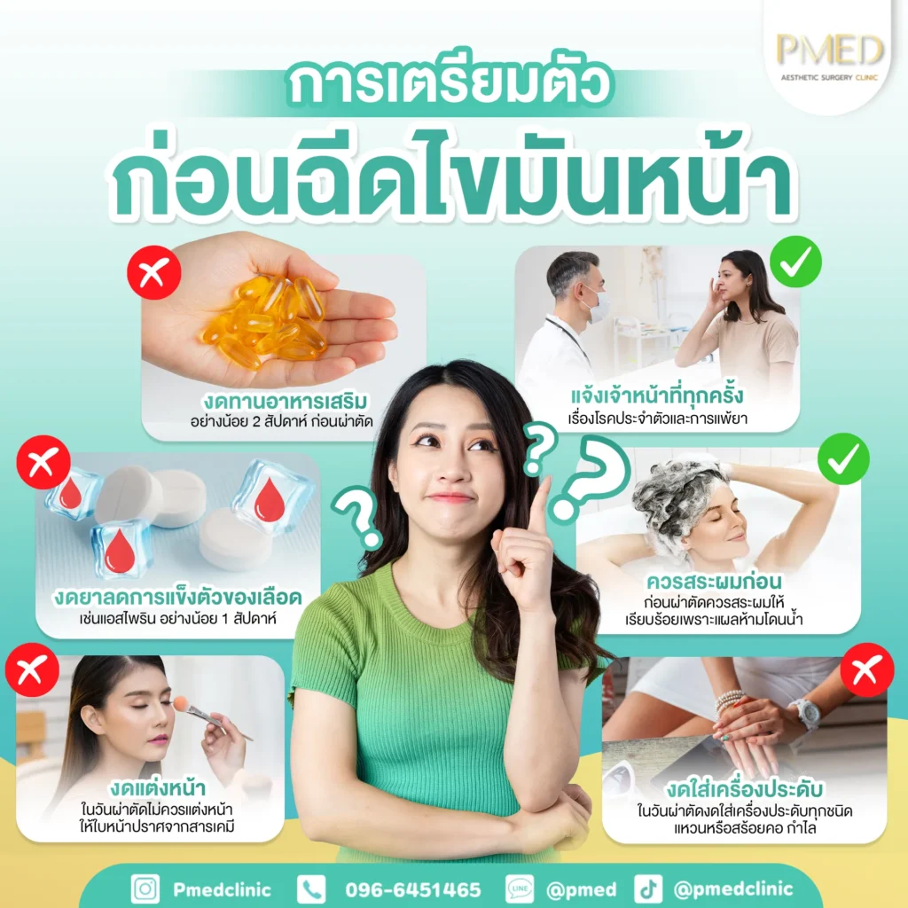 ก่อนฉีดไขมันหน้า TH PMED