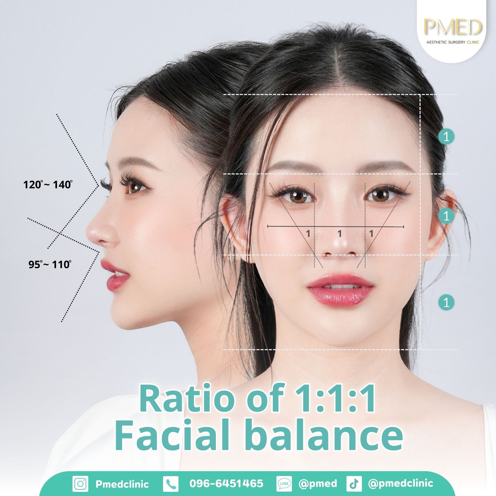 สัดส่วนจมูกสมดุลของใบหน้า ENG